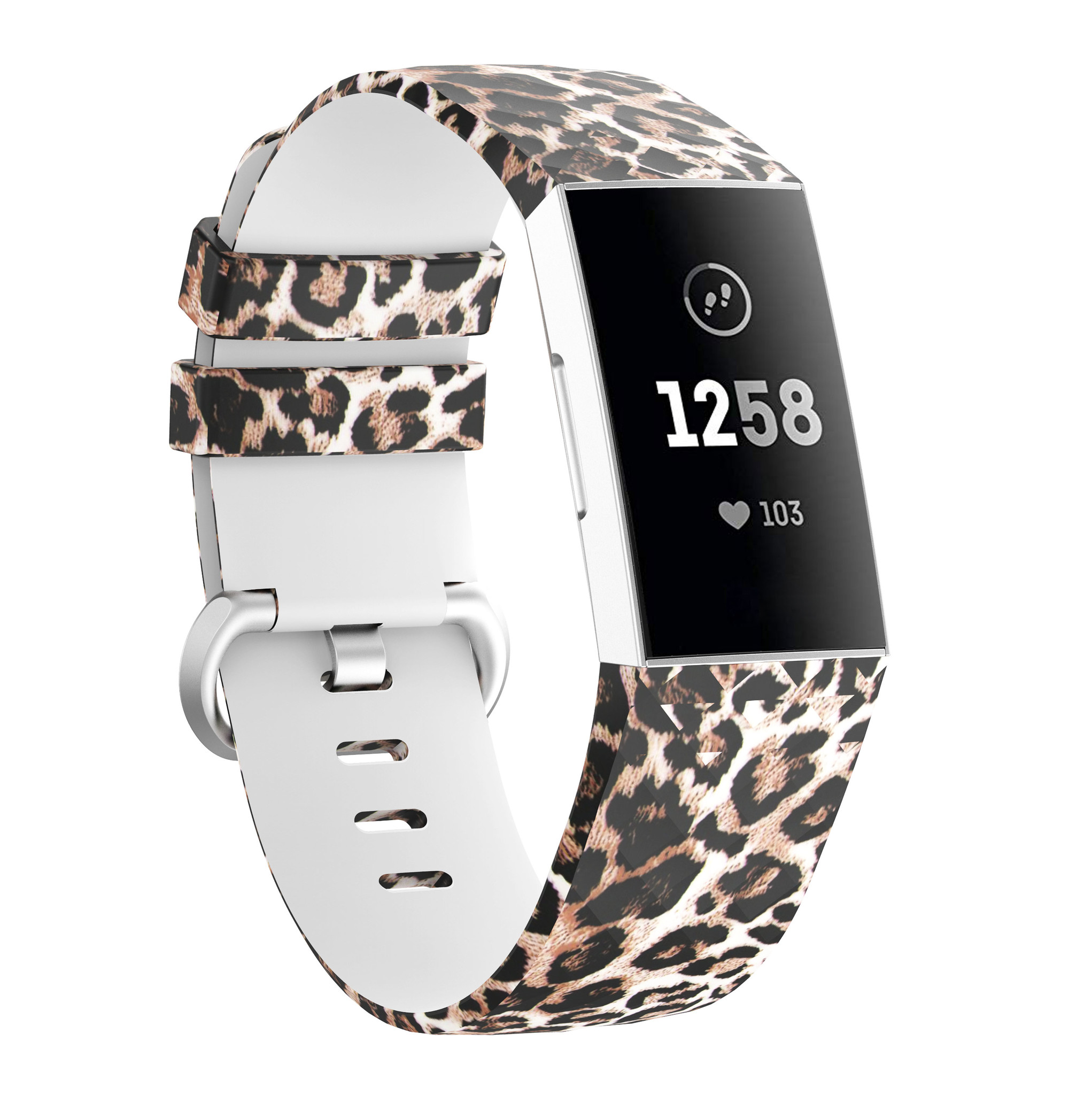 Fitbit Charge 3 / 4 Classic Bandje - Leopard
