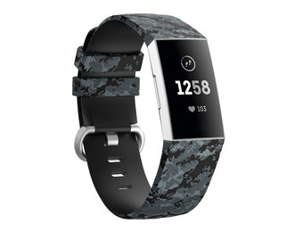 Fitbit Charge 3 / 4 Classic Bandje - Camouflage