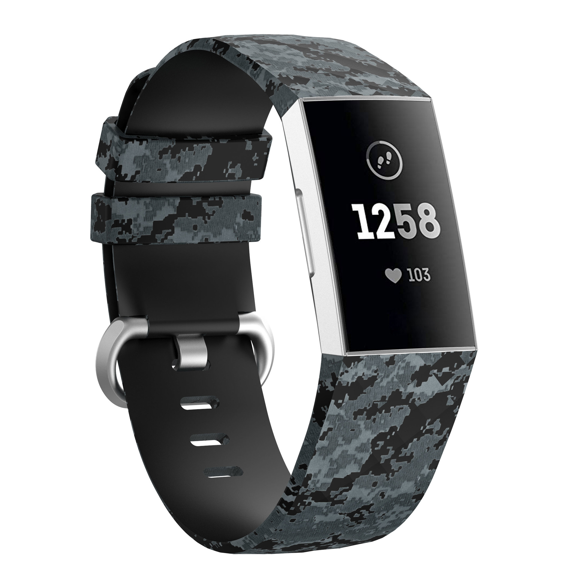 Fitbit Charge 3 / 4 Classic Bandje - Camouflage