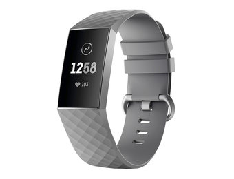 Fitbit Charge 3 / 4 Classic Bandje - Grijs