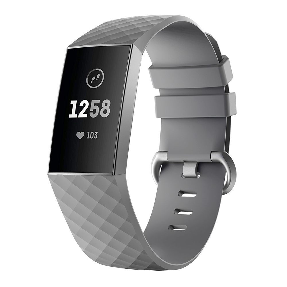 Fitbit Charge 3 / 4 Classic Bandje - Grijs