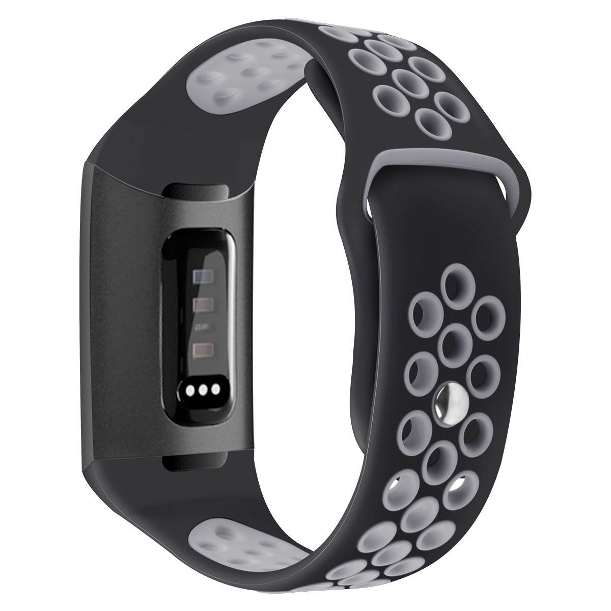 Fitbit Charge 3 Sport Air Bandje - Zwart/Grijs