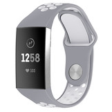 Fitbit Charge 3 Sport Air Bandje - Grijs/Wit