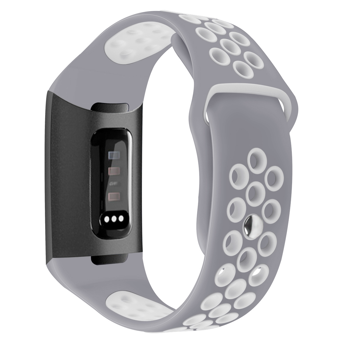 Fitbit Charge 3 Sport Air Bandje - Grijs/Wit