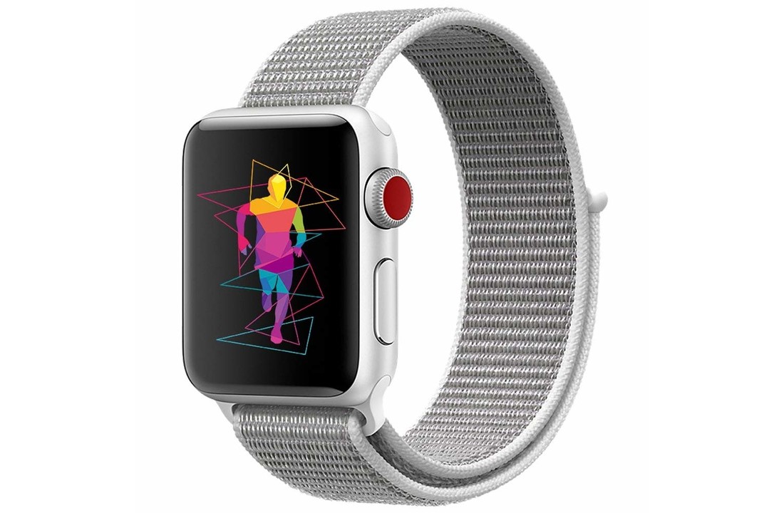 Apple Watch Nylon Bandje – Wit