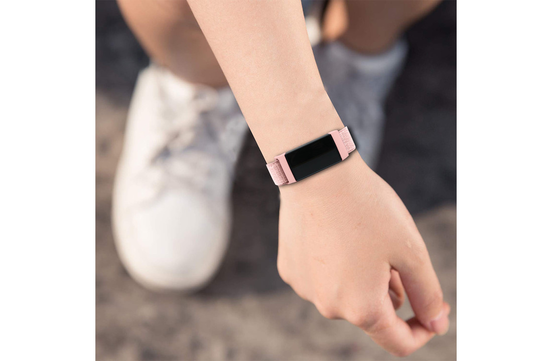 Fitbit Charge 3 / 4 Nylon Bandje - Roze