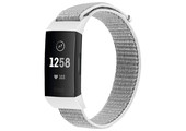 Fitbit Charge 3 / 4 Nylon Bandje - Wit