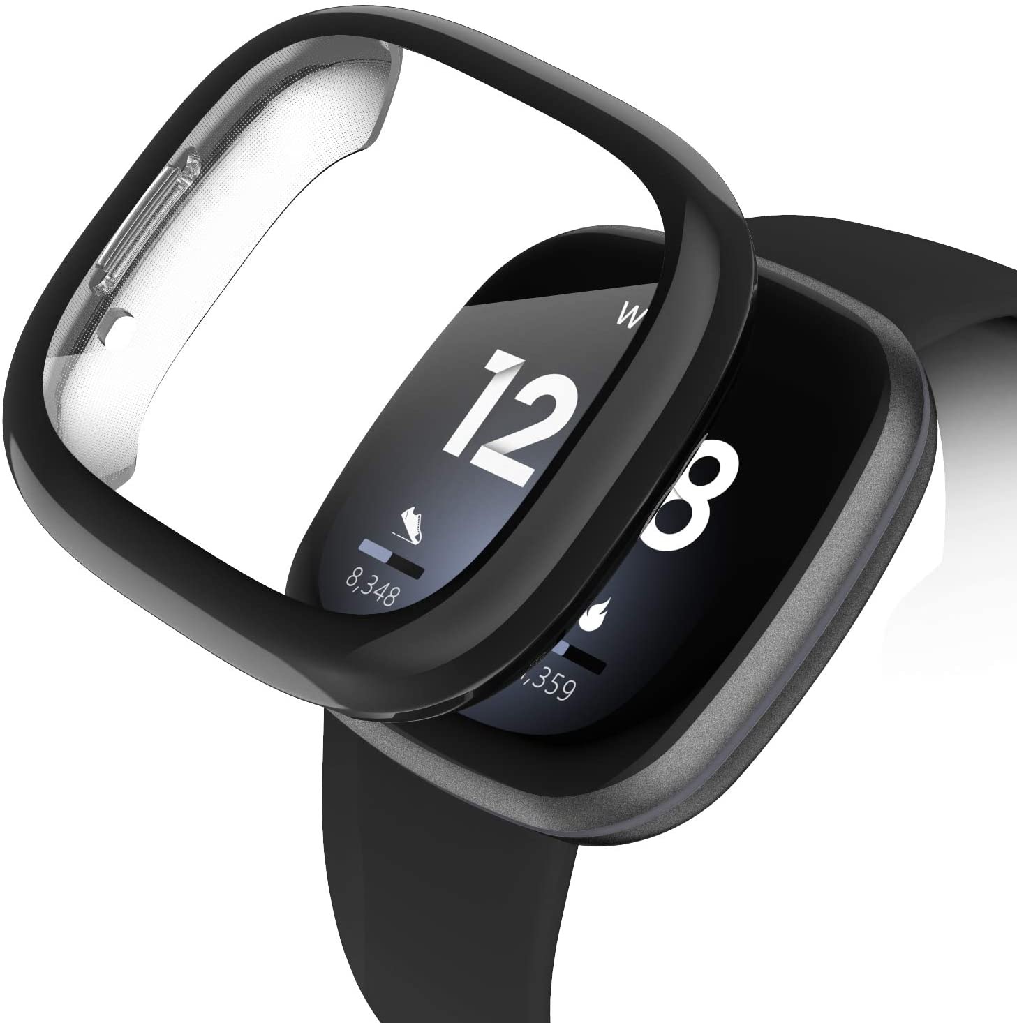 Fitbit Versa 3 (Sense) Hoesje - Zwart