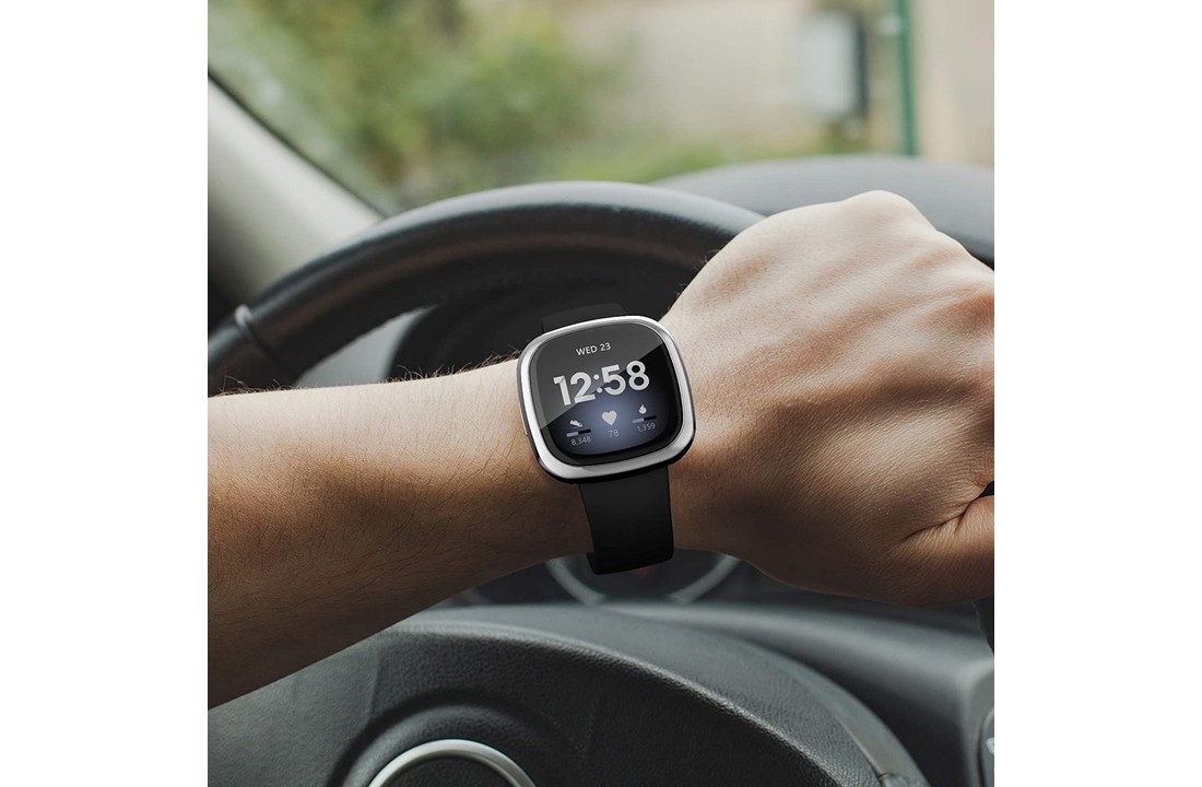 Fitbit Versa 3 (Sense) Hoesje - Zilver
