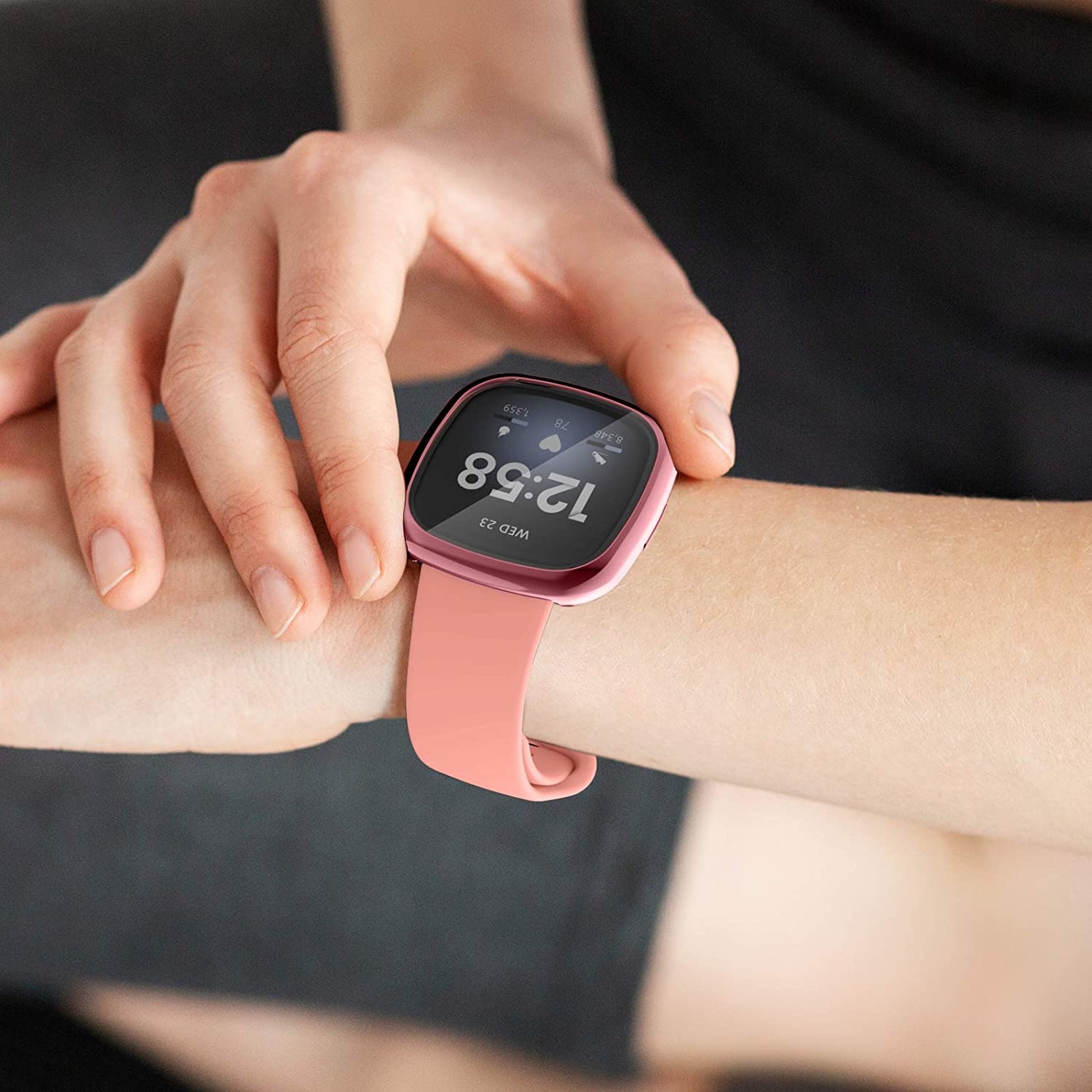 Fitbit Versa 3 (Sense) Hoesje - Rose Gold