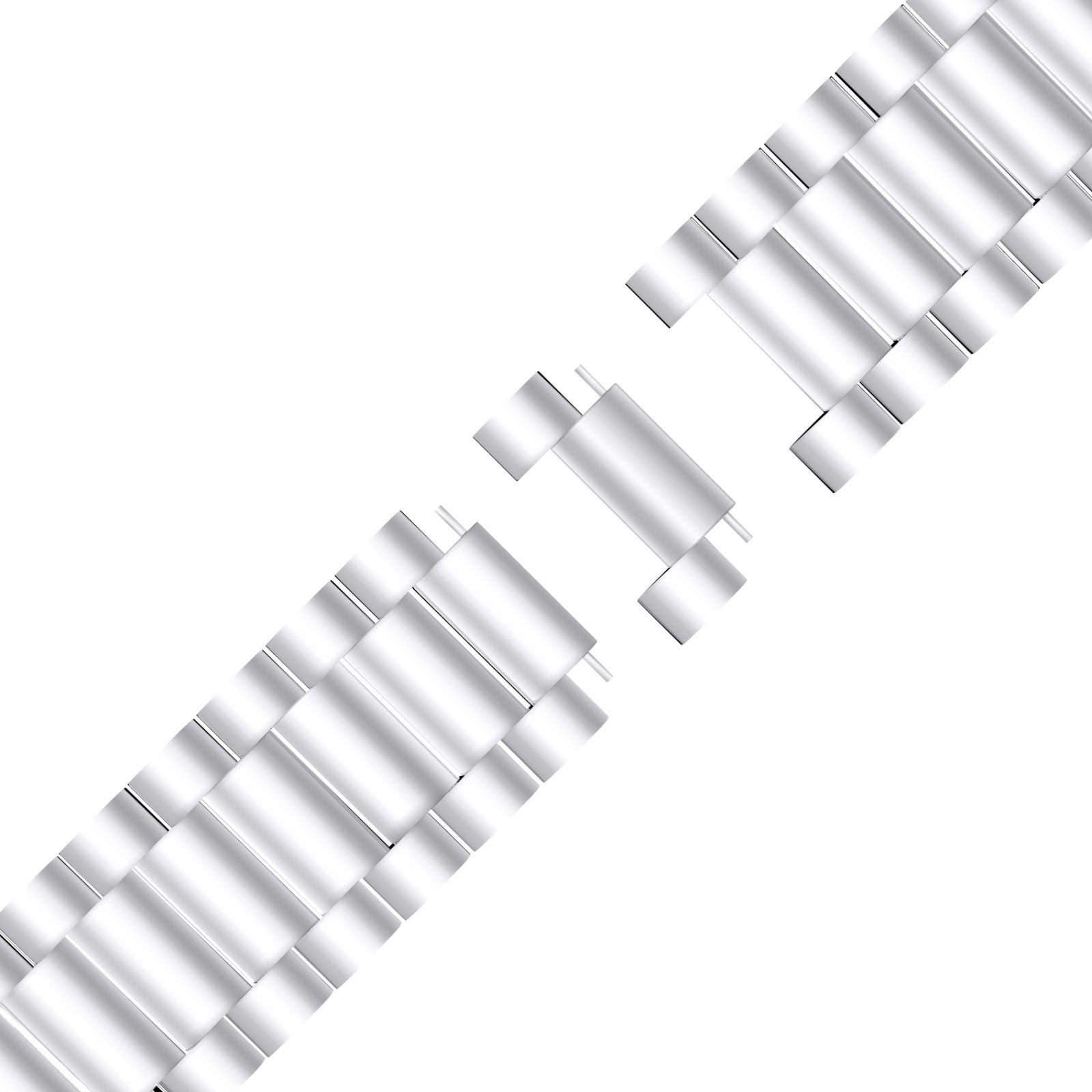 Fitbit Versa 3 / Sense Schakel Band - Zilver