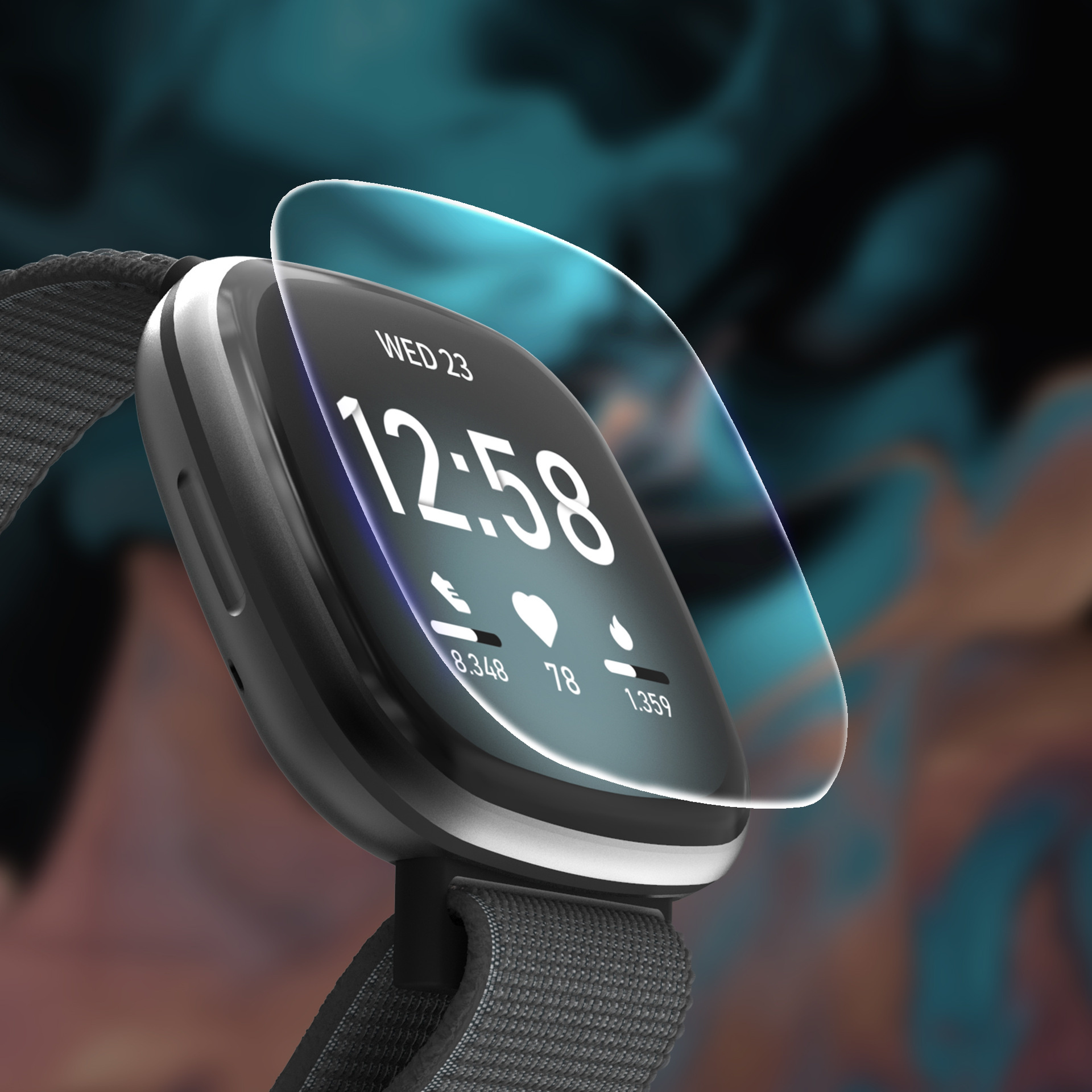Fitbit Versa 3 / Sense Screenprotector - 3 stuks
