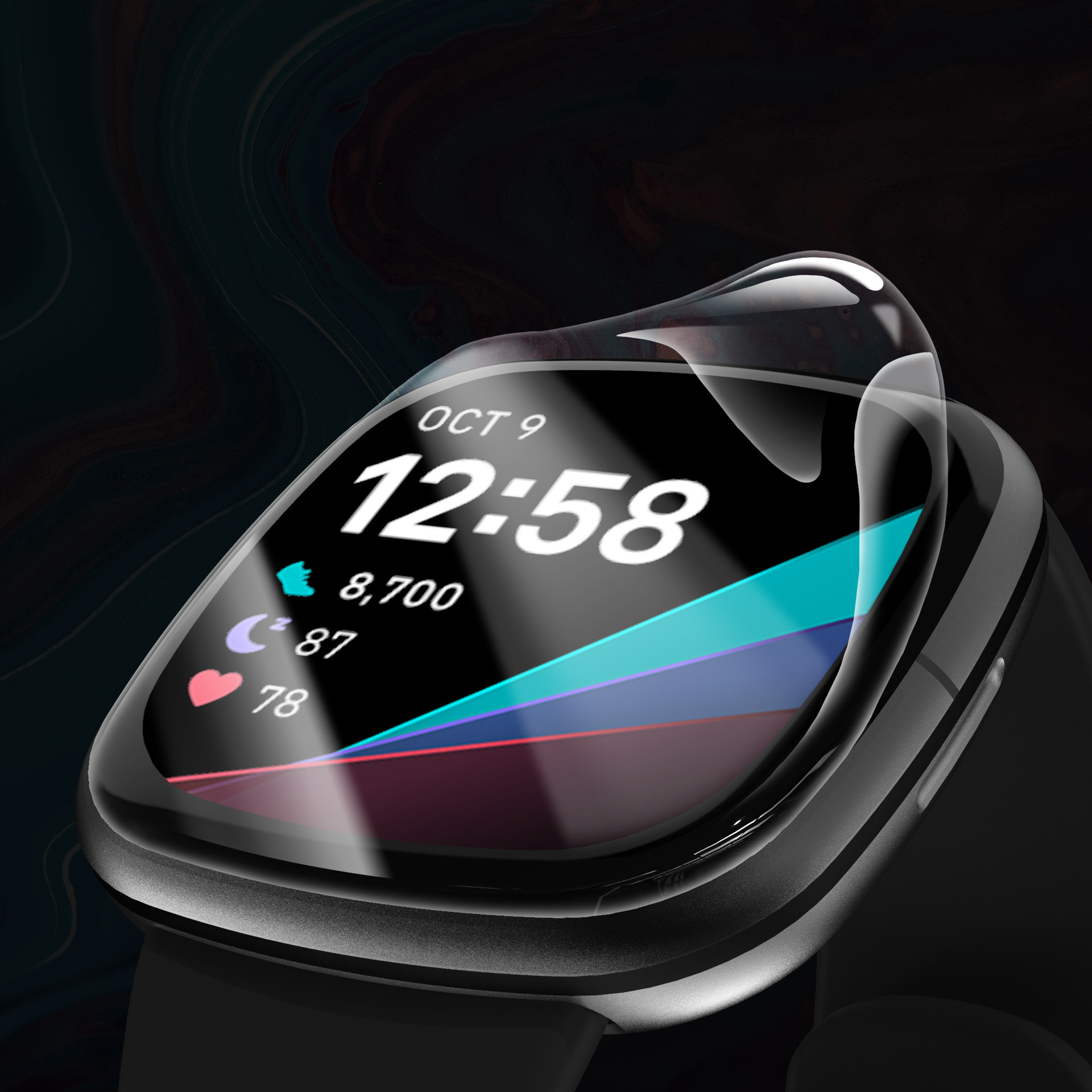 Fitbit Versa 3 / Sense Screenprotector - 3 stuks