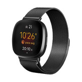 Fitbit Versa 3 / Sense Milanees Bandje - Zwart
