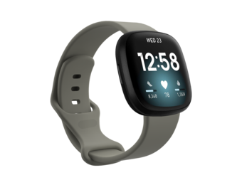 Fitbit Versa 4 / 3 / Sense Classic Bandje - Grijs