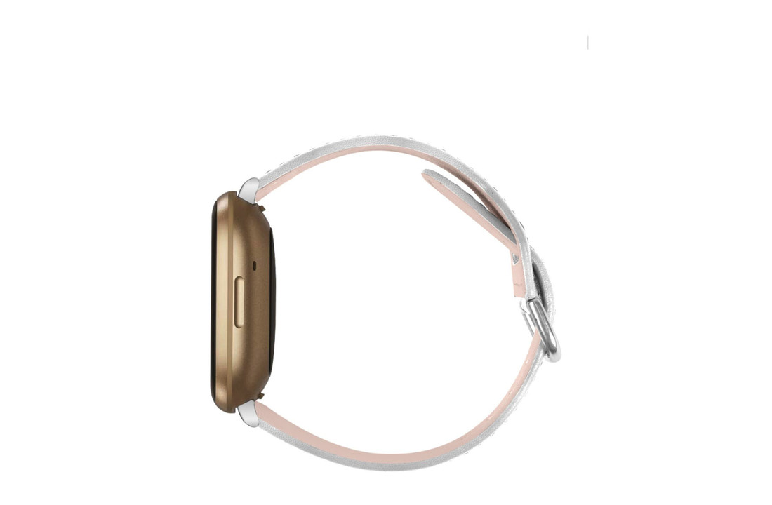 Fitbit Versa 3 / Sense Leer Bandje - Wit