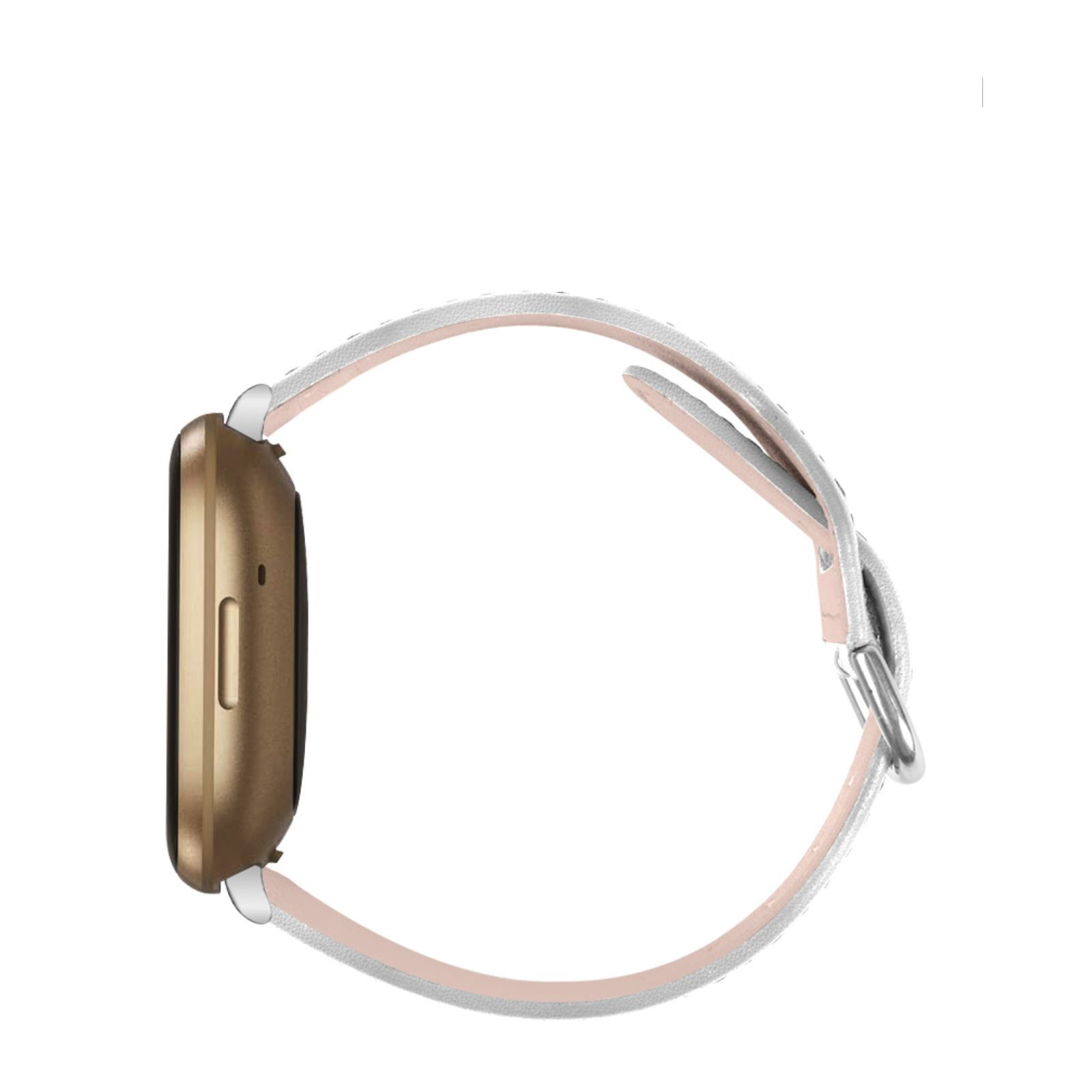 Fitbit Versa 3 / Sense Leer Bandje - Wit