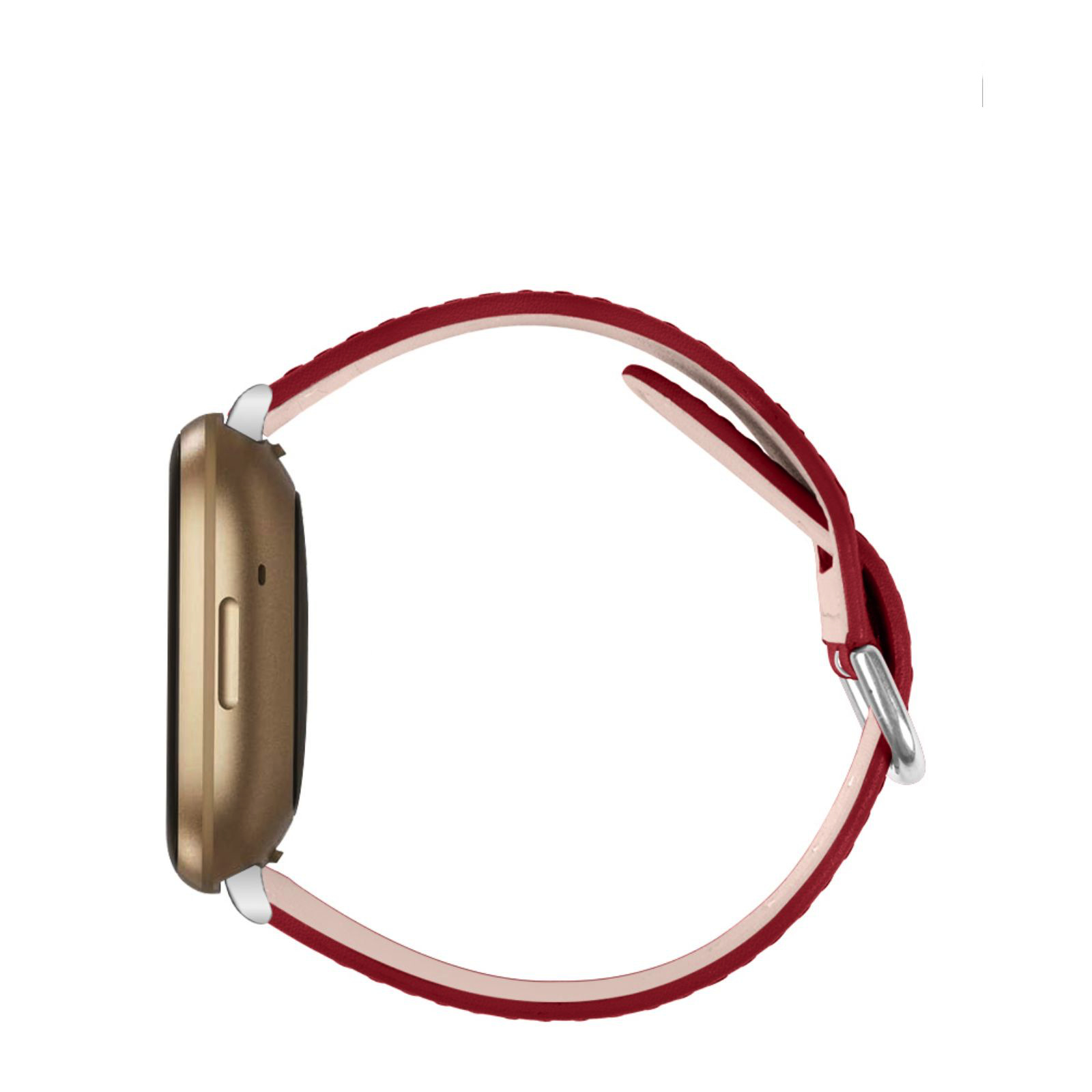 Fitbit Versa 3 / Sense Leer Bandje - Rood