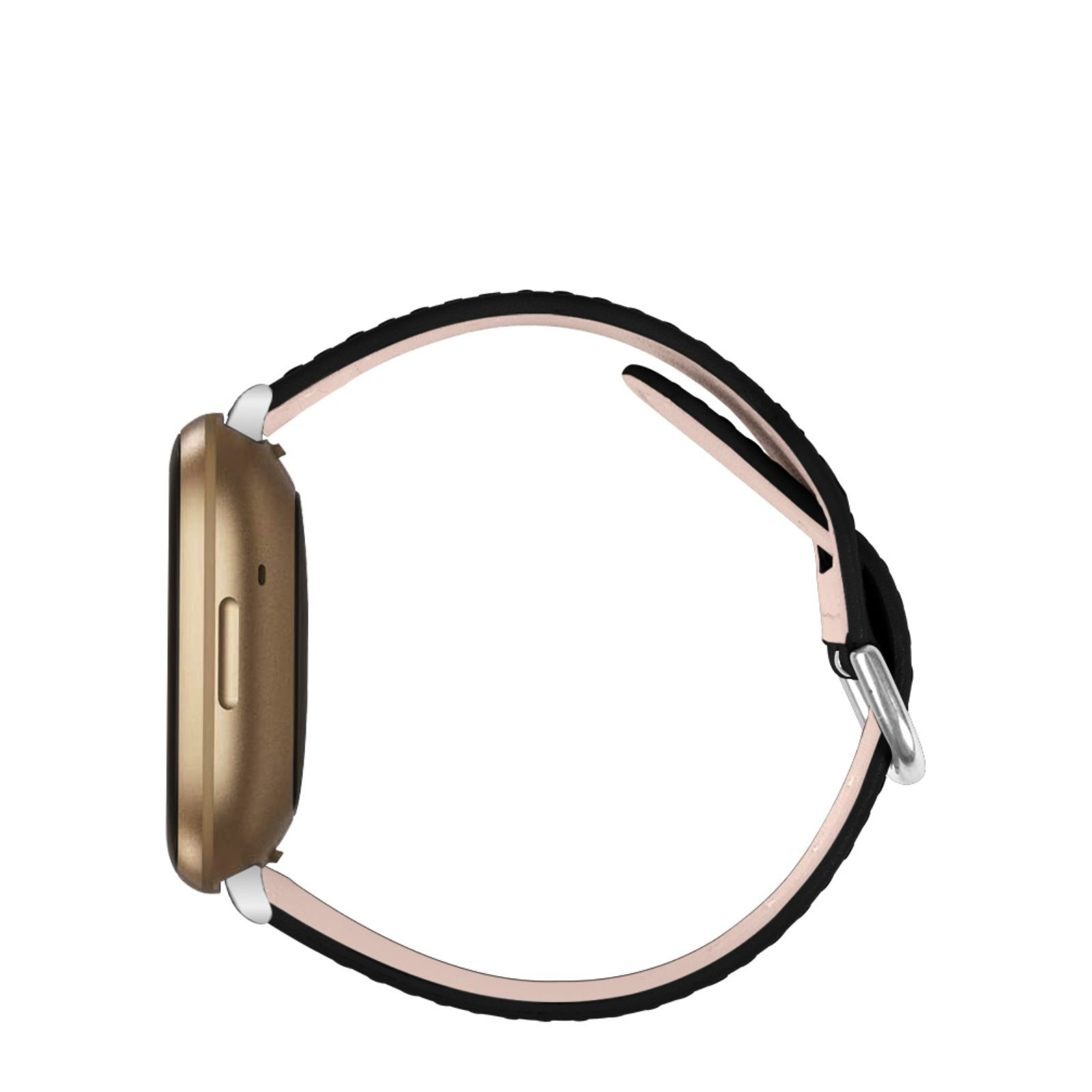 Fitbit Versa 3 / Sense Leer Bandje - Zwart