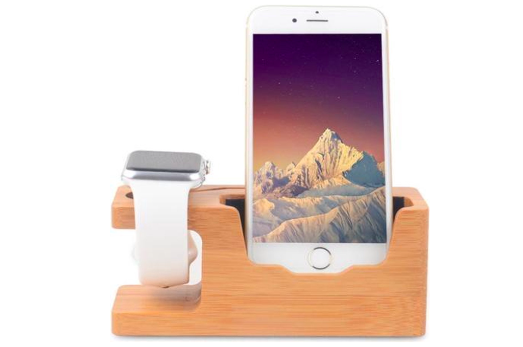 Apple Watch Docking Station Bamboo - 2in1
