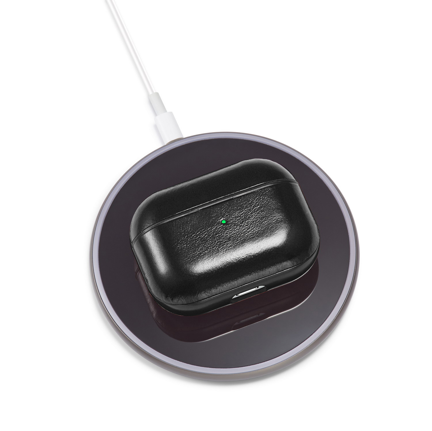 Apple AirPods Pro Hoesje Leer - Zwart