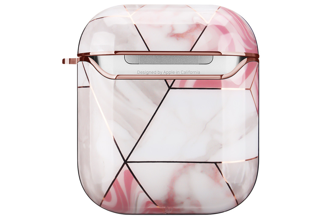 Apple AirPods Hard Case – Marmer Roze Wit