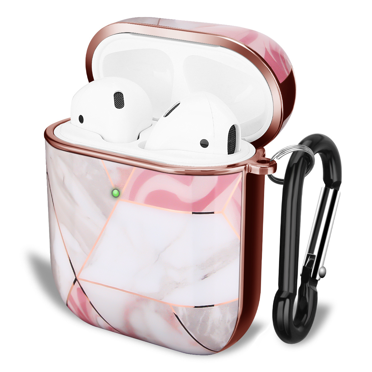 Apple AirPods Hard Case – Marmer Roze Wit