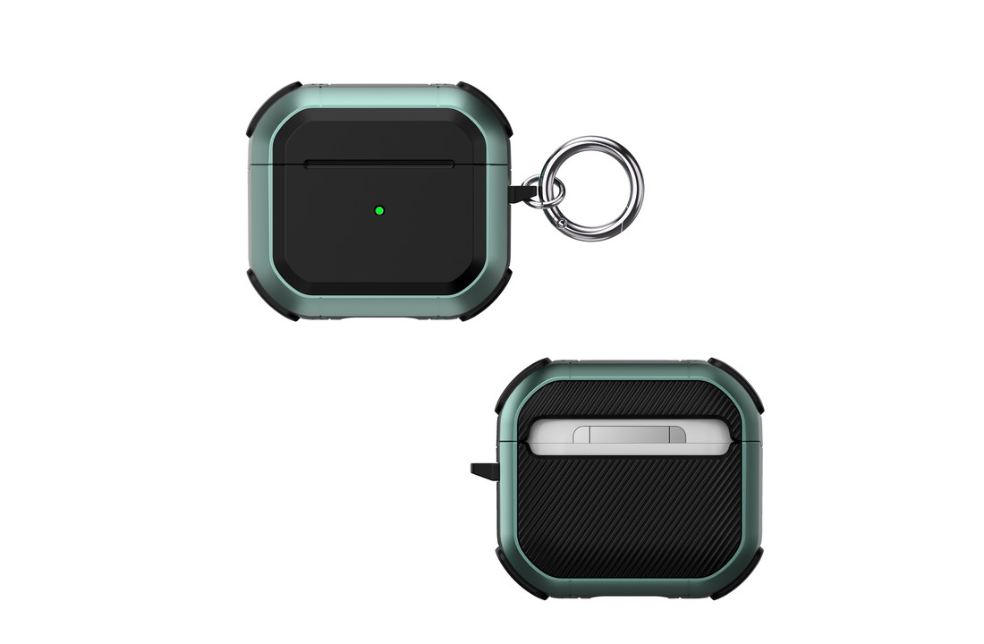 Apple AirPods Pro Hard Case - Armor Hoesje - Groen