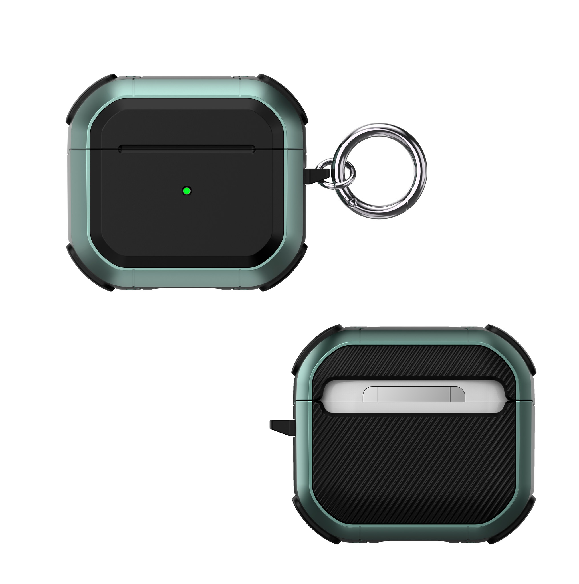 Apple AirPods Pro Hard Case - Armor Hoesje - Groen