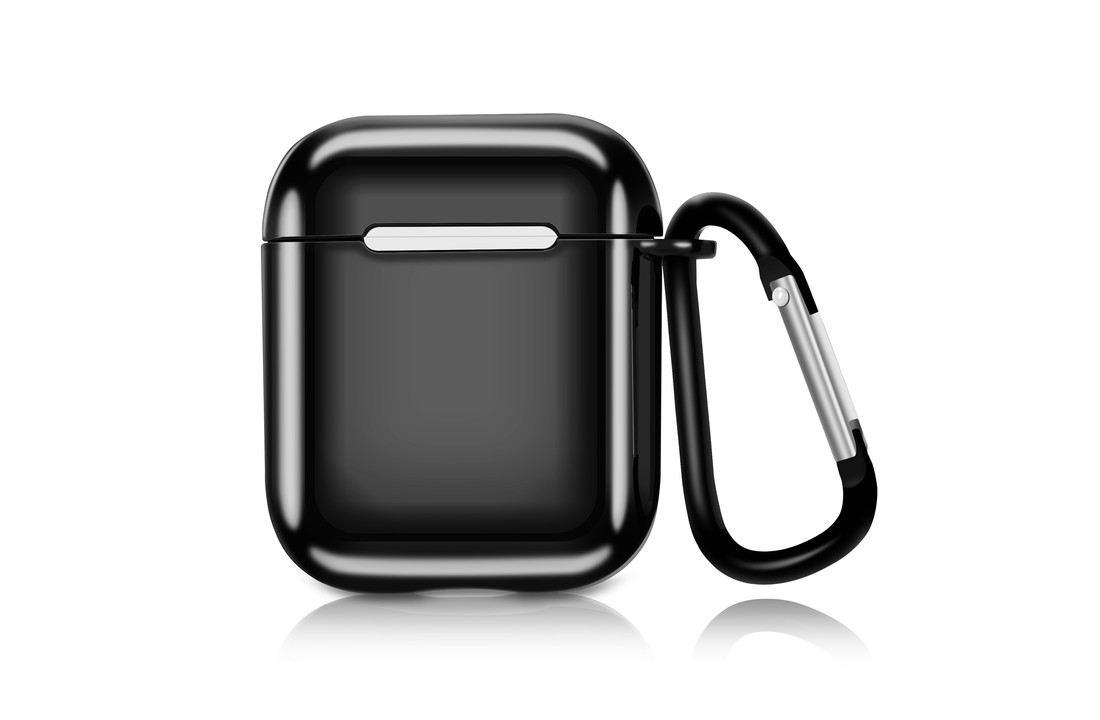 Apple AirPods Soft Case - Metallic hoesje - Zwart