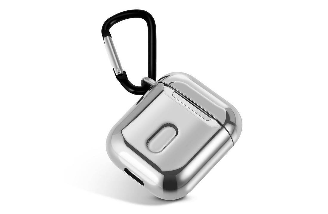 Apple AirPods Soft Case - Metallic hoesje - Zilver