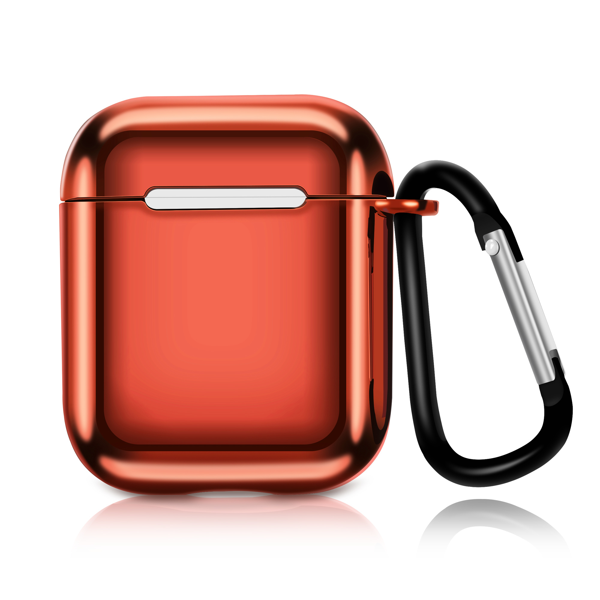 Apple AirPods Soft Case - Metallic hoesje -Rood