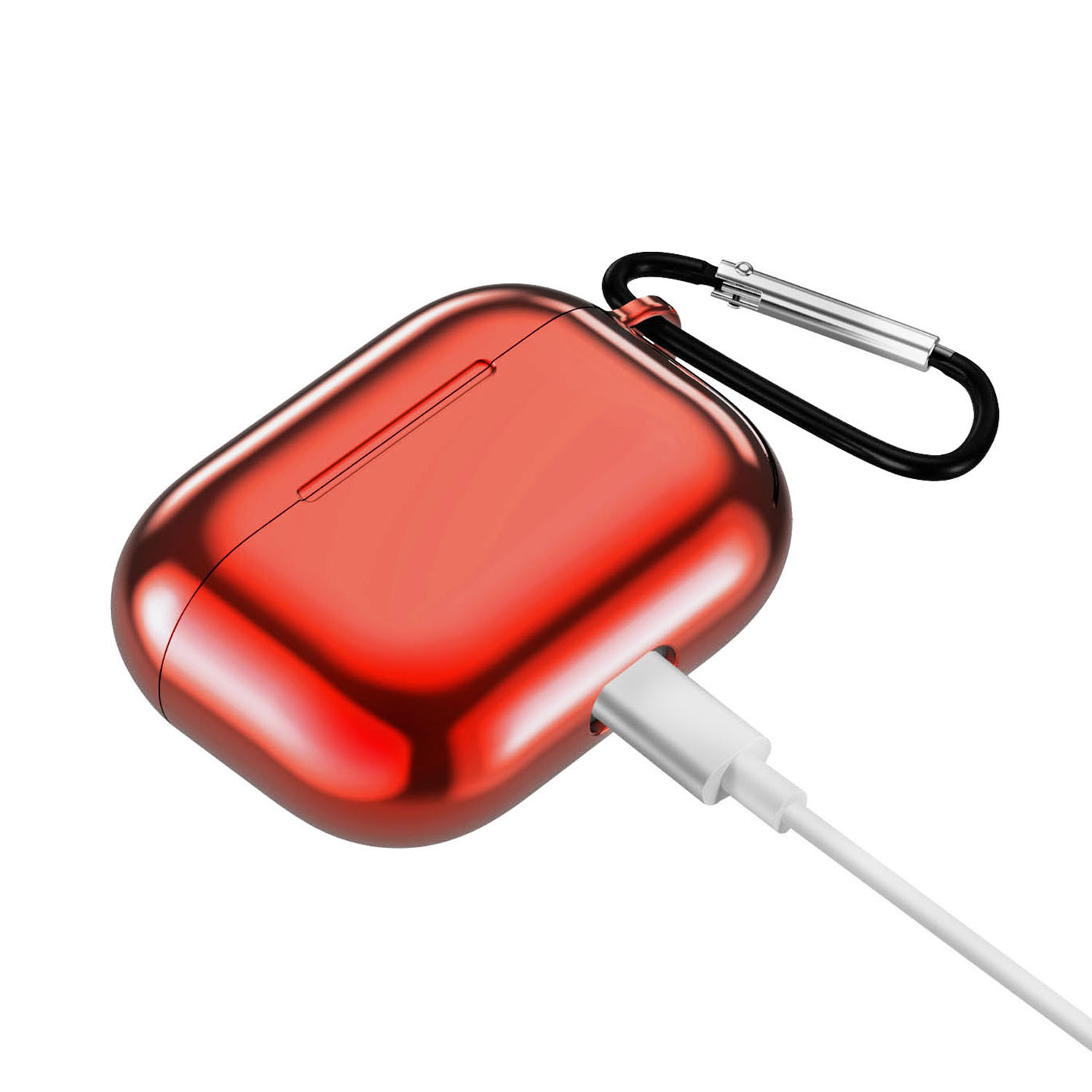 Apple AirPods Pro Soft Case - Metallic hoesje -Rood