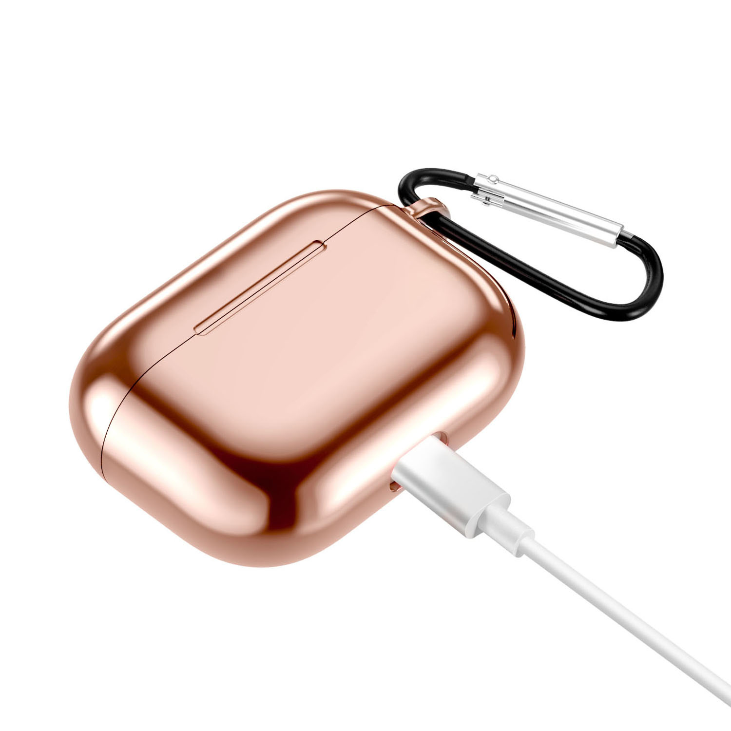Apple AirPods Pro Soft Case - Metallic hoesje - Rose Goud