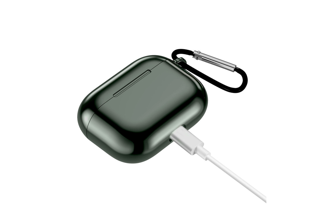 Apple AirPods Pro Soft Case - Metallic hoesje - Groen