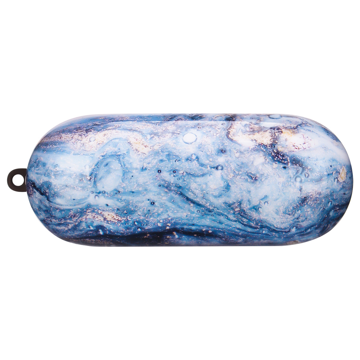 Apple AirPods Pro Hard Case - Hoesje met Clip - Blauw Marmer