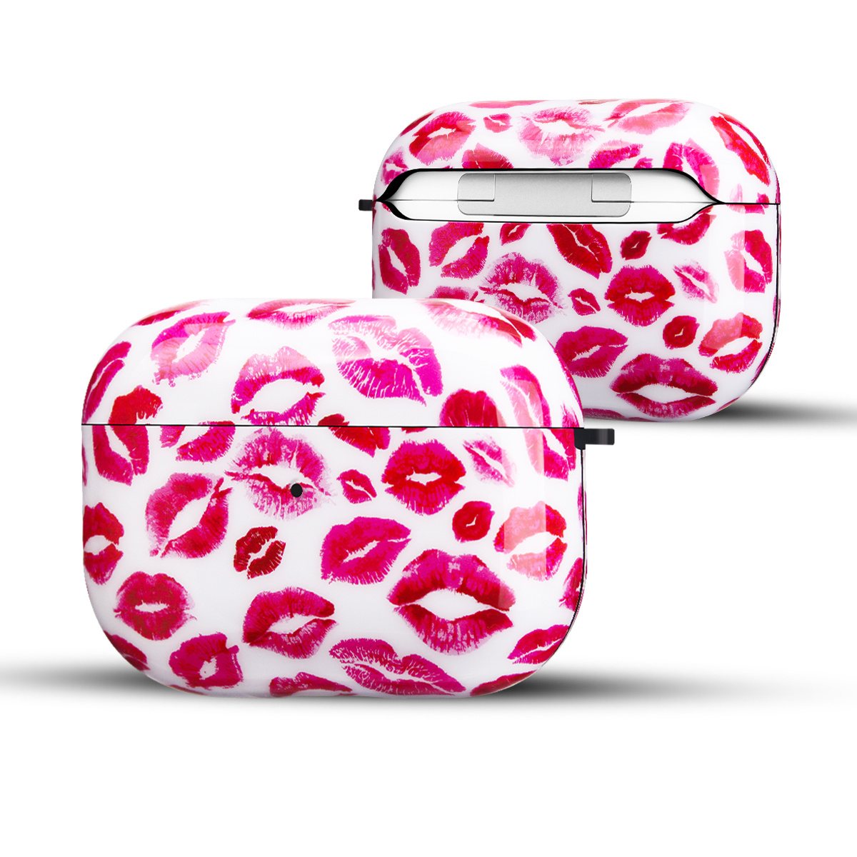Apple AirPods Pro Hard Case - Hoesje met Clip -Kusjes