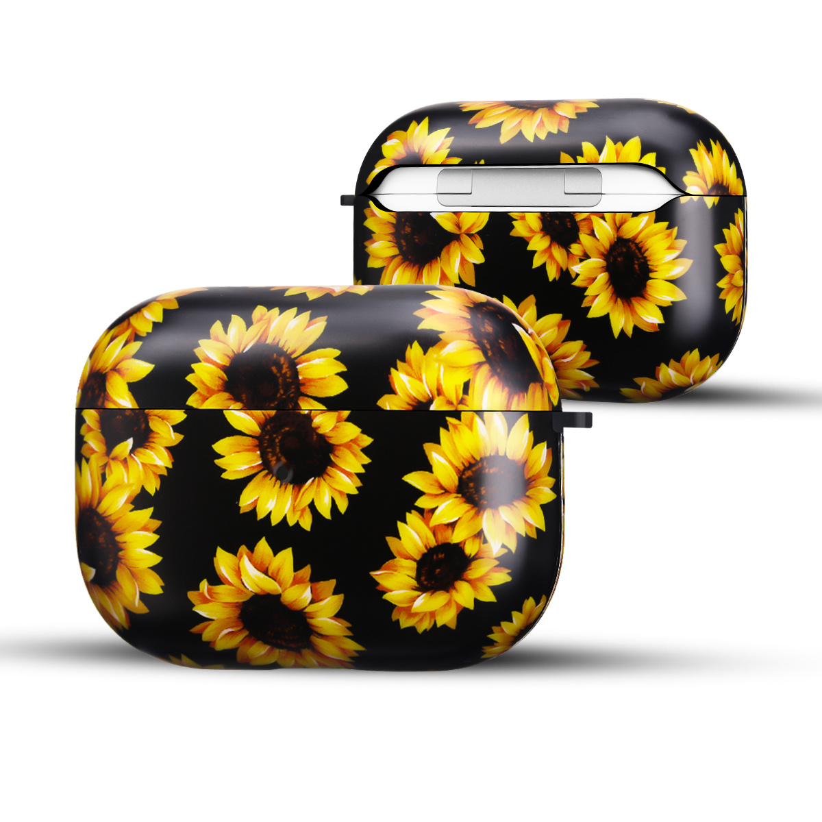 Apple AirPods Pro Hard Case - Hoesje met Clip - Zonnebloem