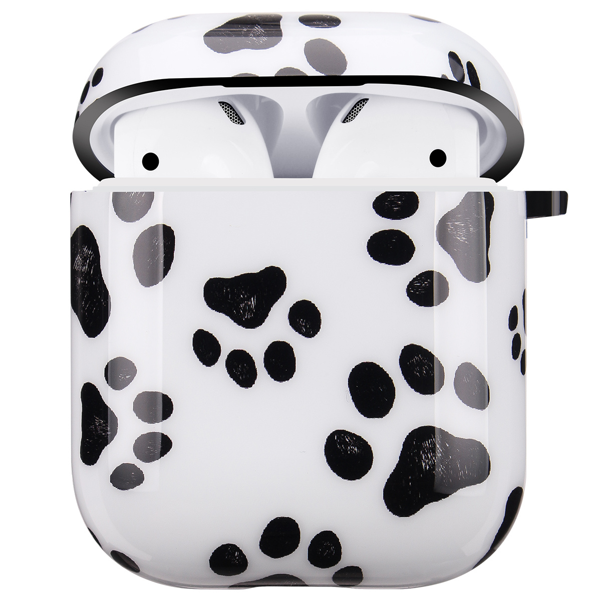 Apple AirPods 1 & 2 Hard Case - Hoesje met Clip - Pootjes