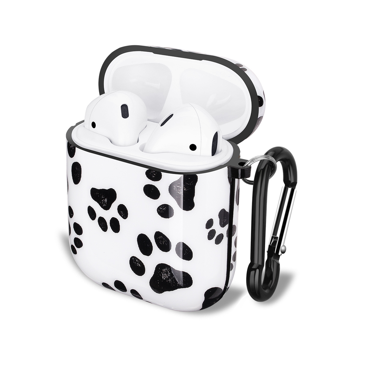 Apple AirPods 1 & 2 Hard Case - Hoesje met Clip - Pootjes