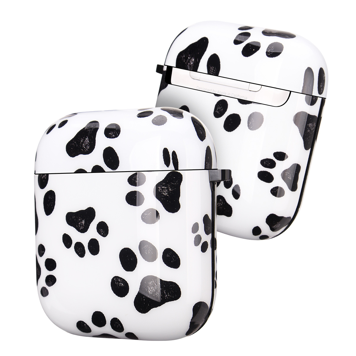Apple AirPods 1 & 2 Hard Case - Hoesje met Clip - Pootjes