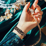 Fitbit Inspire 2 Nylon Stretch Bandje - Leopard