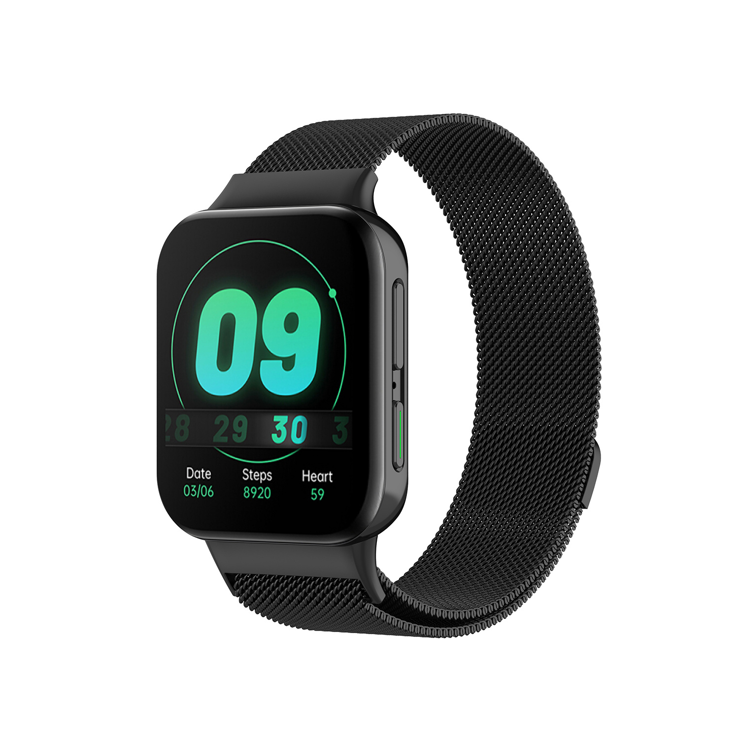 Oppo Watch Milanees Bandje - Zwart