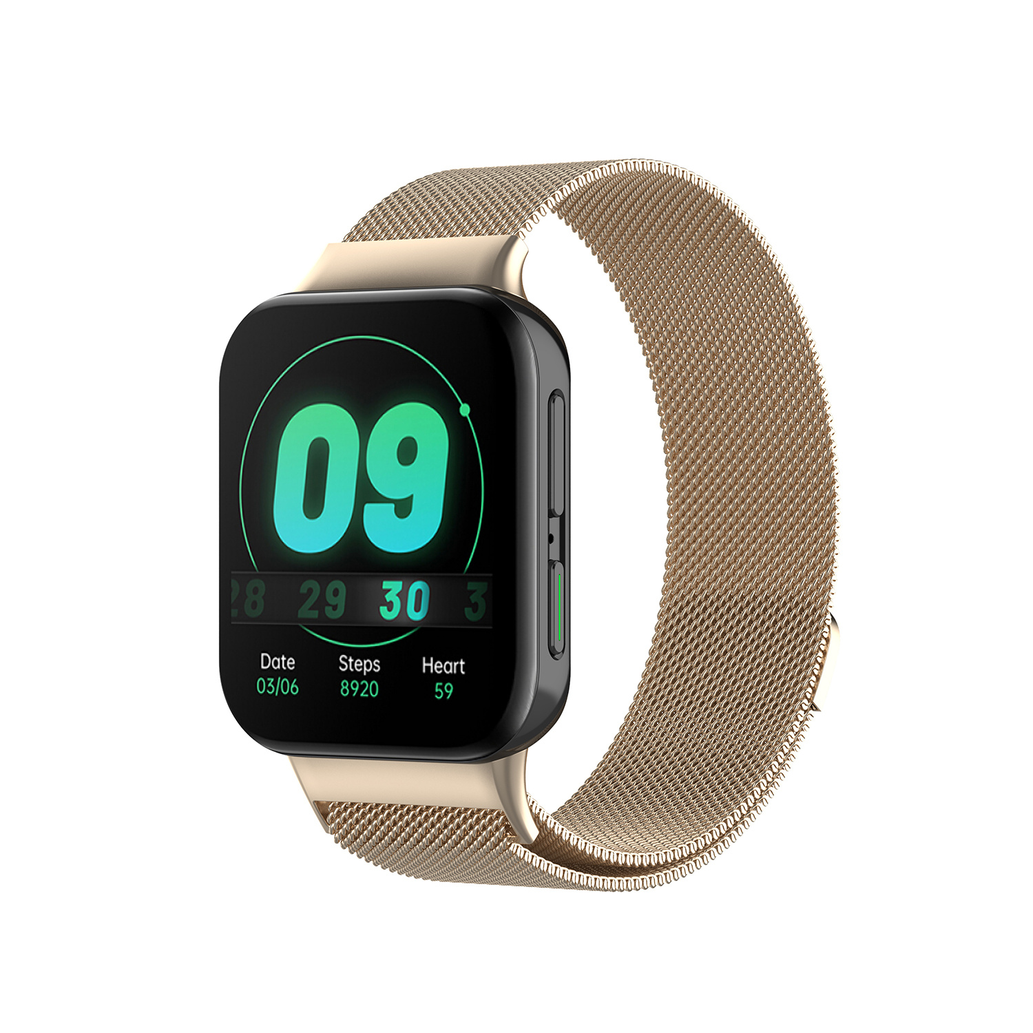 Oppo Watch Milanees Bandje - Champagne