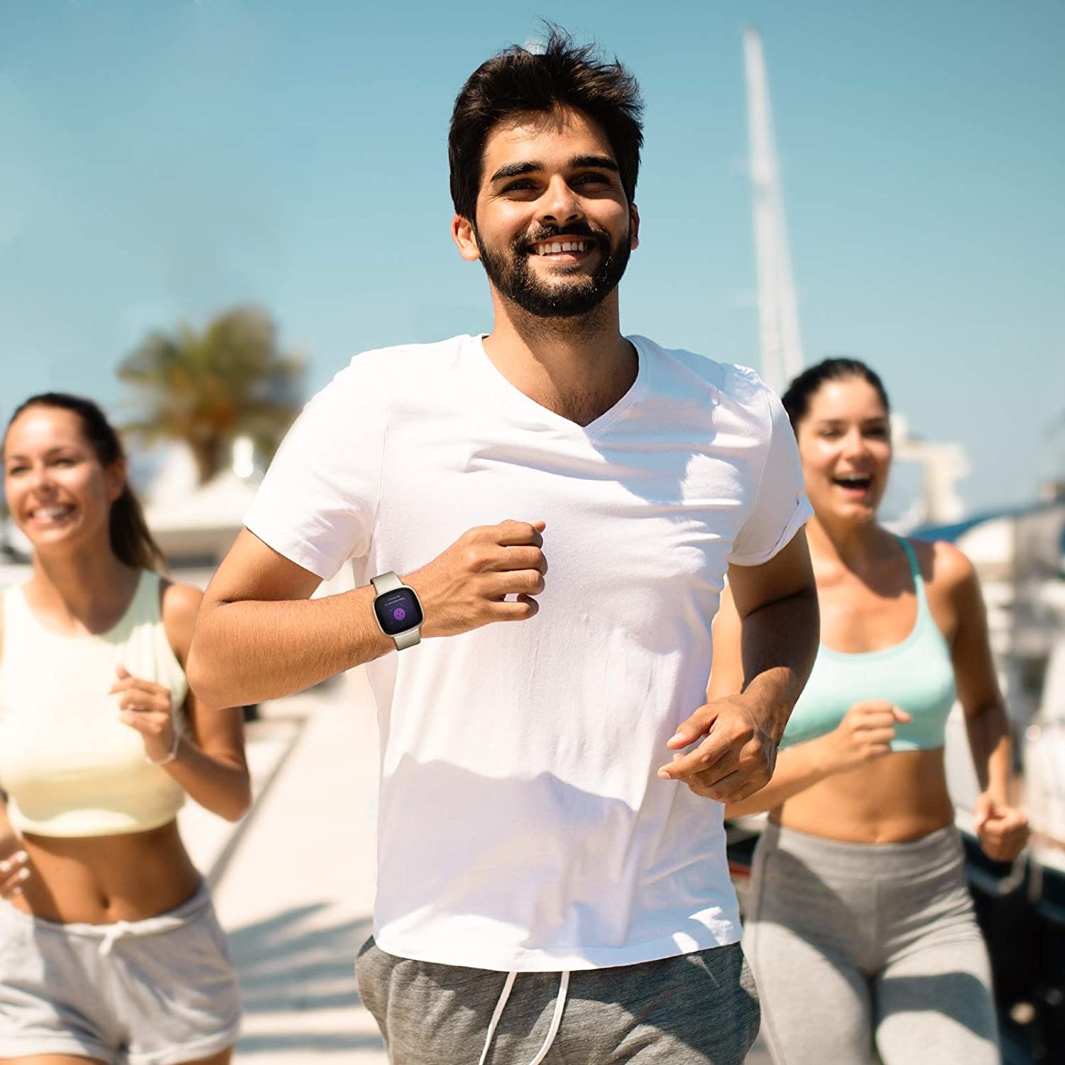 Fitbit Versa 3 / Sense Classic Bandje - Champagne