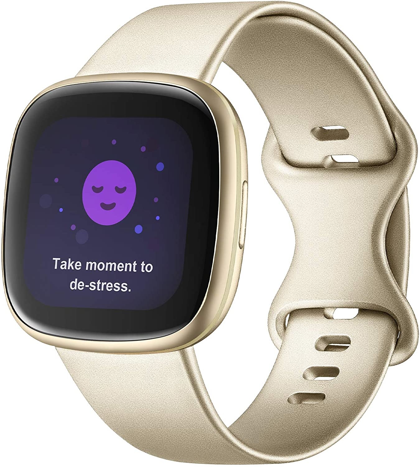 Fitbit Versa 3 / Sense Classic Bandje - Champagne
