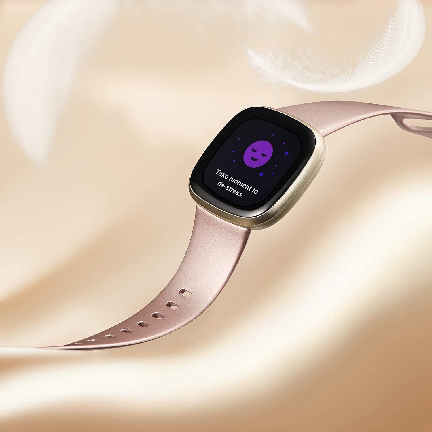 Fitbit Versa 3 / Sense Classic Bandje - Rose Gold