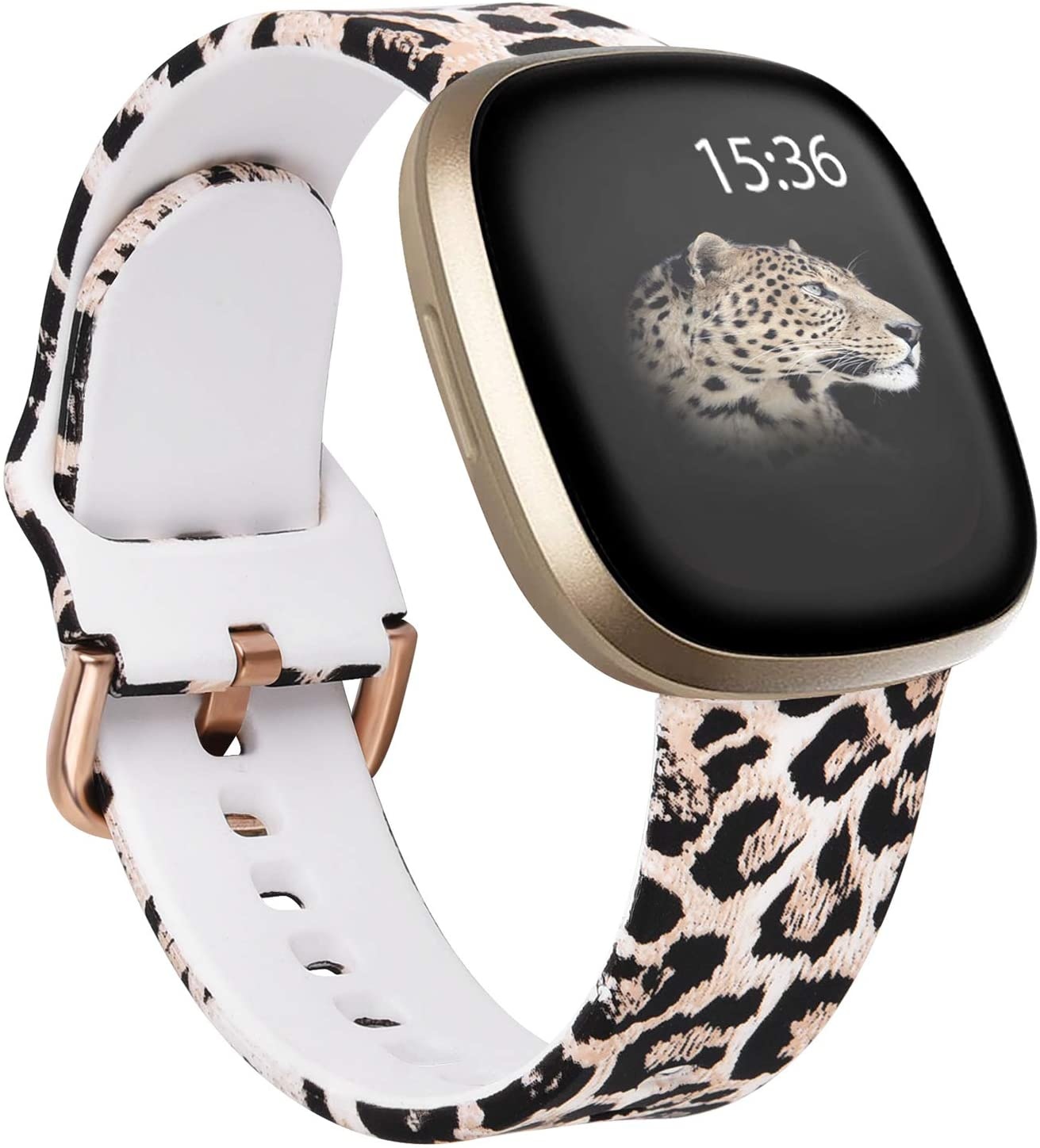 Fitbit Versa 4 / 3 / Sense Classic Bandje - Leopard