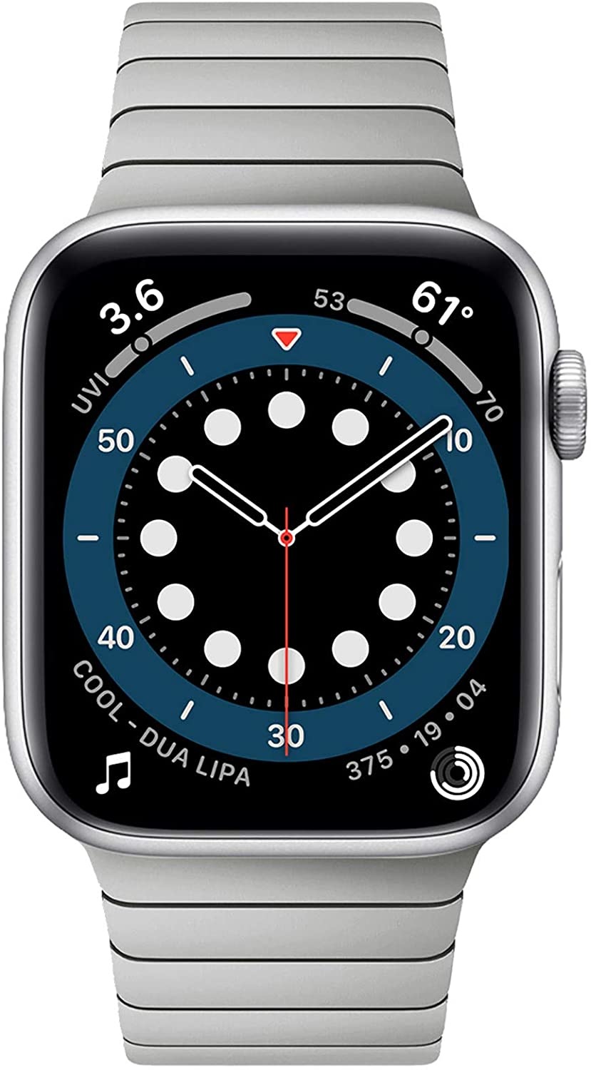 Apple Watch Stalen Schakel Band met Vlindersluiting - Zilver