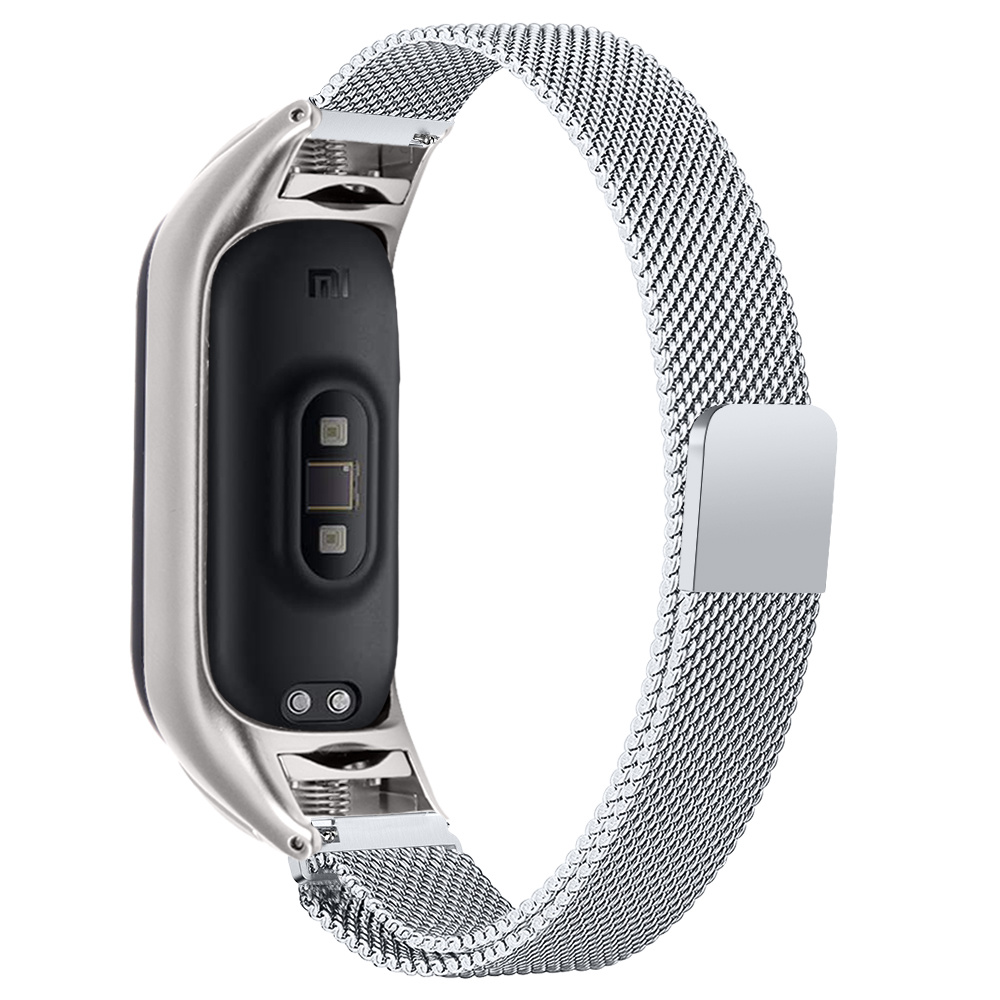Xiaomi Mi Band 4 Milanees Bandje - Zilver